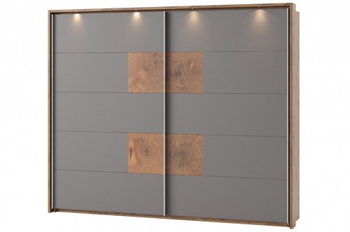 Шафа-купе LIVORNO 72 SZYNAKA дуб Вотан / сірий